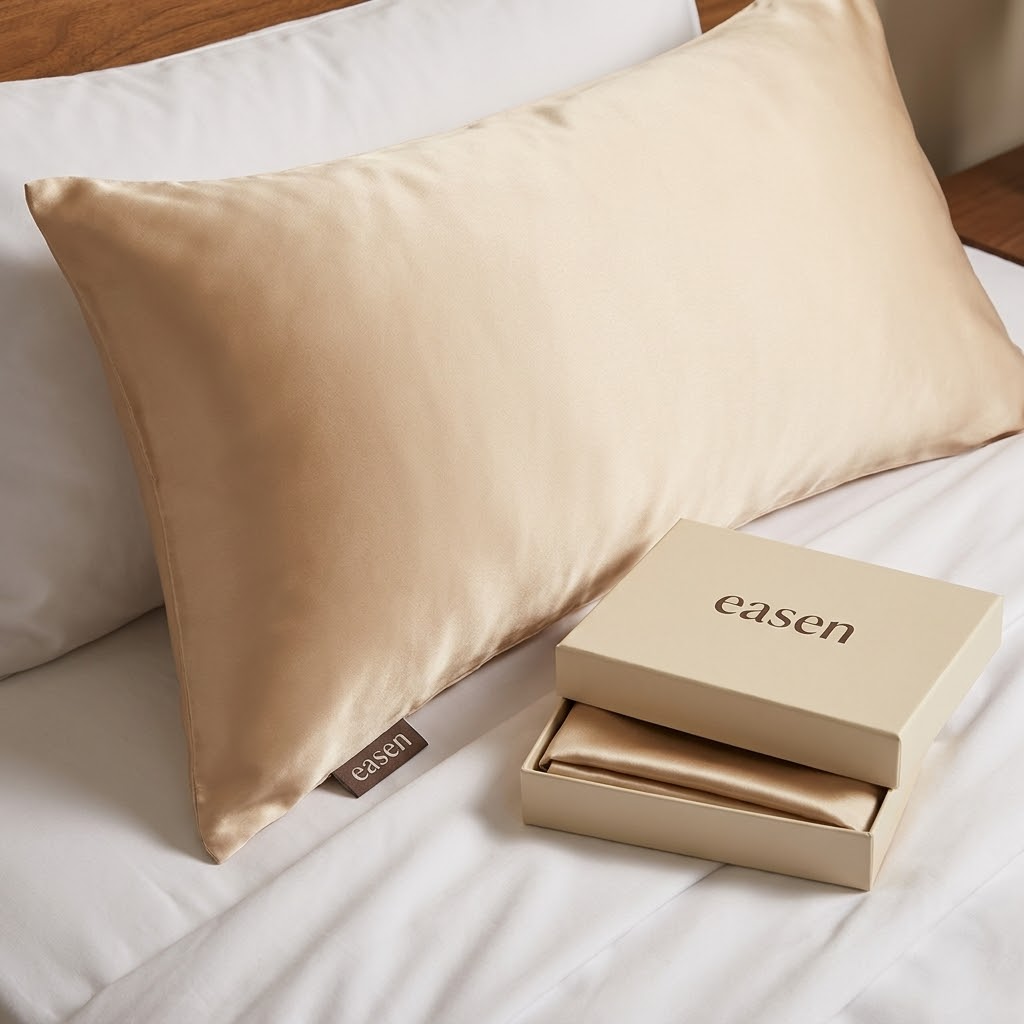 Easen Natural Italian Silk Pillowcase
