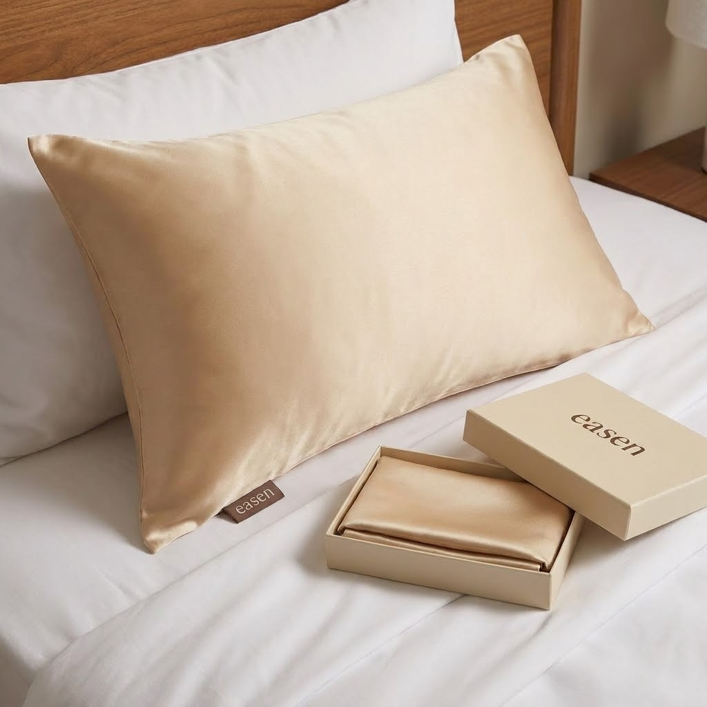Easen Natural Italian Silk Pillowcase