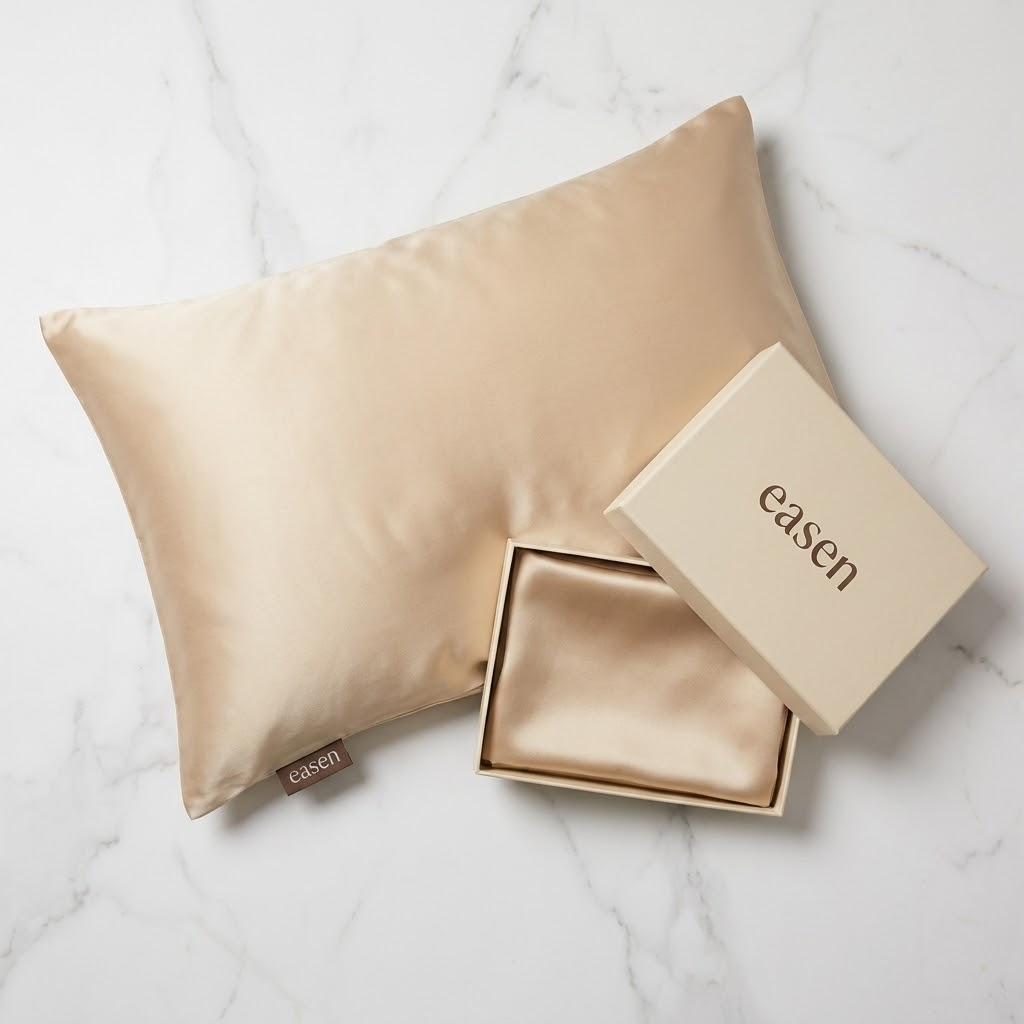 Easen Natural Italian Silk Pillowcase