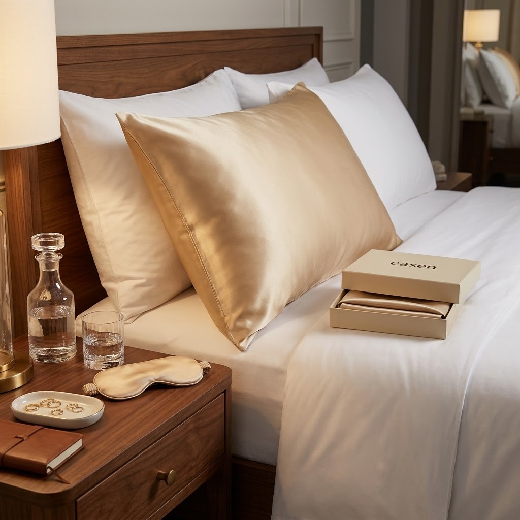 Easen Natural Italian Silk Pillowcase