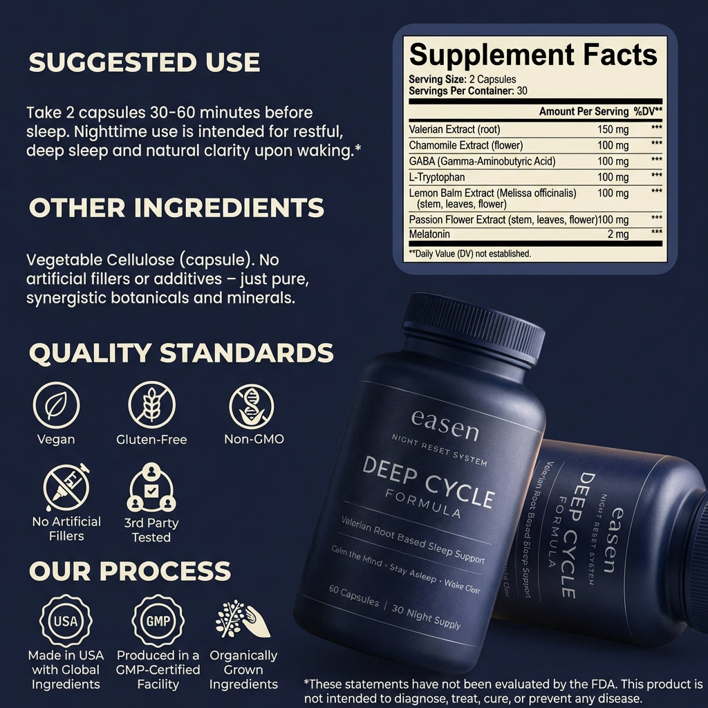 Easen Valerian Root Deep Cycle Formula